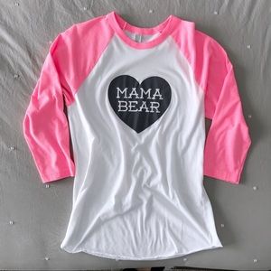 American Apparel |Mama Bear Elbow Length Tunic Tee